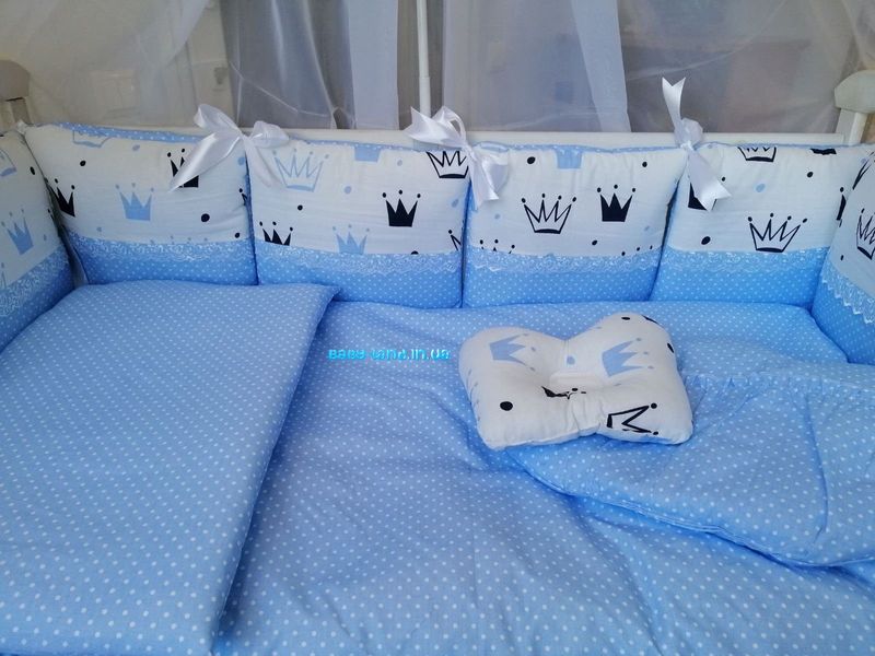 Комплект постельного белья Comfort Корона Голубой 3287 фото