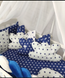 Набор в кроватку для новорожденных "Косичка Облачко" Синий KosaHmarSiniy фото 1