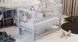 Детская кроватка для младенцев ДУБОК Радуга без ящика маятник с откидной боковиной бук серый veselka-1-siry фото