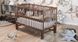 Детская кроватка для младенцев ДУБОК Радуга без ящика маятник с откидной боковиной бук орех veselka-1-orex фото
