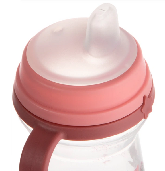 Поїльник Canpol Babies Bonjour Paris з силіконовим носиком FirstCup 150 мл Рожевий 56/612_pin 56/612_pin фото