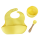 Набор детской силиконовой посуды с присоской 3 предмета 0110 Желтый 0110 Zheltyy фото
