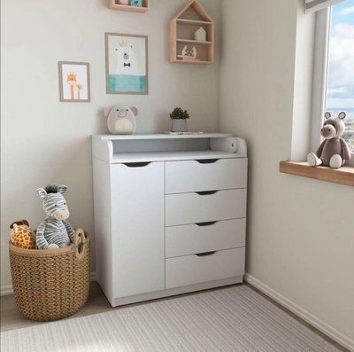 Комод пеленальний Baby Comfort Софт 4+1 телескопічні напрямні Білий  Baby Comfort Soft 4 фото