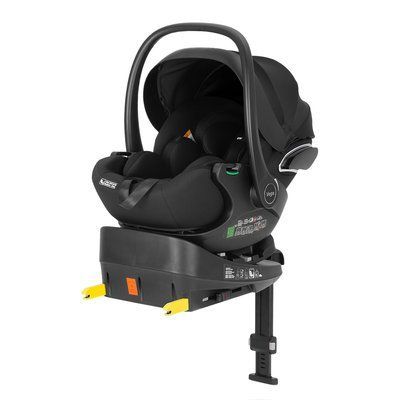 Автокрісло+база CARRELLO Vega CRL-14101/2 з обертанням Absolute Black i-Size 40-87см ISOFIX  Vega CRL-14101/2 obert фото