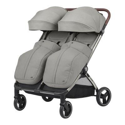 Прогулянкова коляска двомісна CARRELLO Link CRL-6533 Cliff Grey CRL-6533 Cliff Grey фото