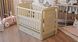 Детская кроватка для новорожденных ДУБОК Умка шарнир с откидной боковиной бук слоновая кость dubok-umka-03 фото