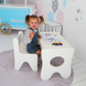 Детский игровой столик с ящиком 70х45х51 см Белый TD-45306 фото 5