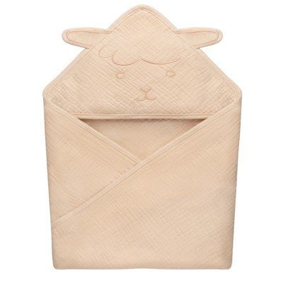 Полотенце Lionelo MUSLIN HOODED TOWEL LO-MUSLIN HOODED TOWEL BEIGE SAND фото
