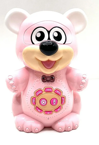 Рожевий музична іграшка Limo Toy Звірятко Ведмедик розповідає вірші та казки FT 0043AB фото