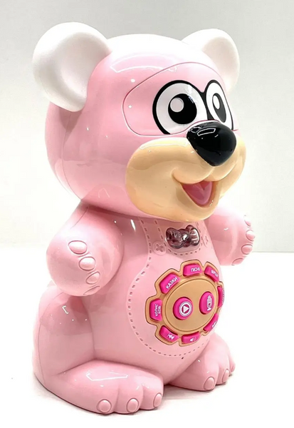 Розовый музыкальная игрушка Limo Toy Говорящий зверек Мишка рассказывает стихи и сказки FT 0043AB фото