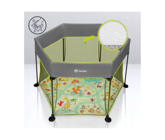 Манеж Lionelo ROEL PLUS GREY MULTICOLOR LO-ROEL PLUS GREY MULTICOLOR фото