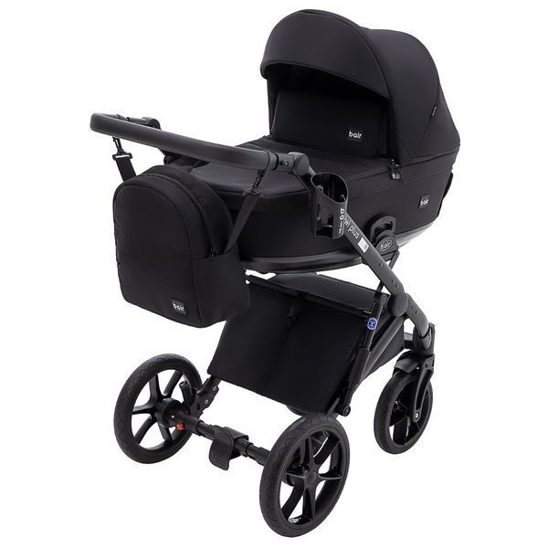 Коляска 2 в 1 Bair Kiwi Plus Soft BKP-452 Чорний 680905 фото