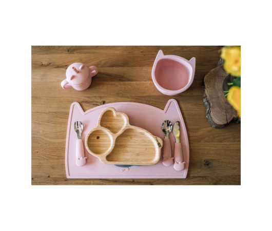 Силіконовий килимок для годування дитини FreeOn Kitty, pink FreeOn Kitty, pink фото