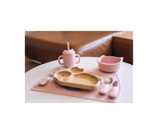 Силіконовий килимок для годування дитини FreeOn Kitty, pink FreeOn Kitty, pink фото