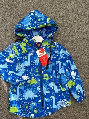Куртка- парка с динозаврами Parka jacket with dinosaurs фото