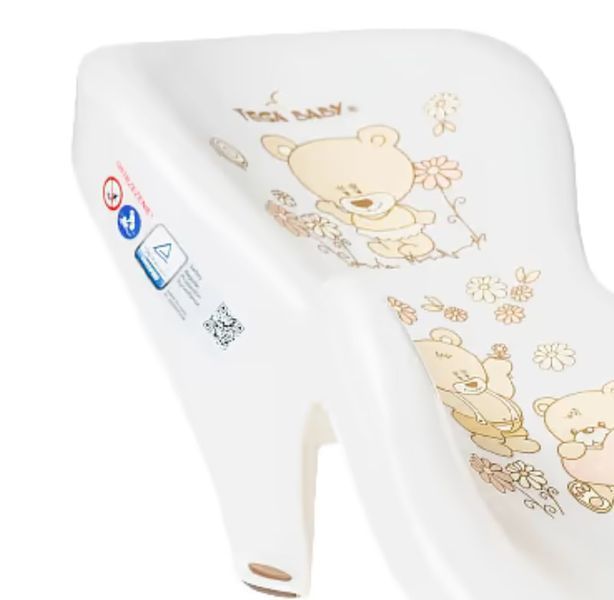 Горка для купания Tega Baby Teddy "Мишка" антискользящая Белая жемчужина MS-003 NOWY-118 фото