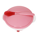 Детская тарелка на присоску с термоложкой и крышкой MegaZayka 0101 розовый 0101 rozovyy фото