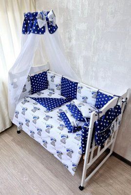 Набор в кроватку Bonna Elite New Тедди темно-голубой Elite New Teddi temno-blakytnyy фото
