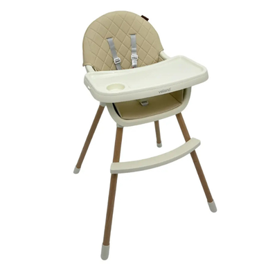 Стул для кормления ребенка 2 в 1 VELANO Evo, beige VELANO Evo, beige фото