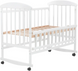 Дитяче ліжечко для новонароджених Наталка ВБВ відкидний бік вільха біла 625214 фото 2