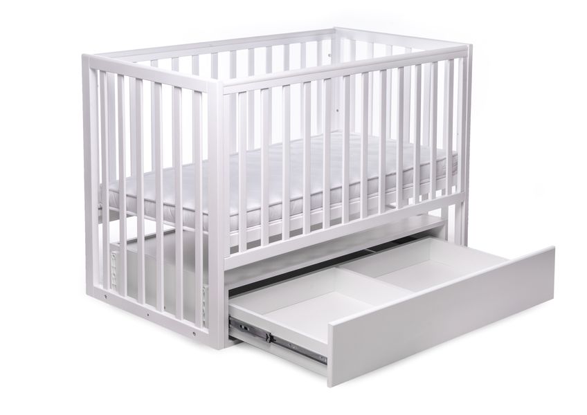 Дитяче ліжечко для новонароджених трансформер DeSon Charivne білий DS-401 фото
