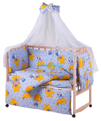 Комплект детского постельного белья Звезды голубой Соня 3213 фото