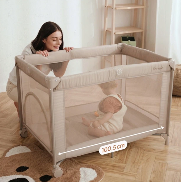 Lionelo Amelie Beige Sand &ndash; детский манеж Lionelo Amelie Beige Sand фото