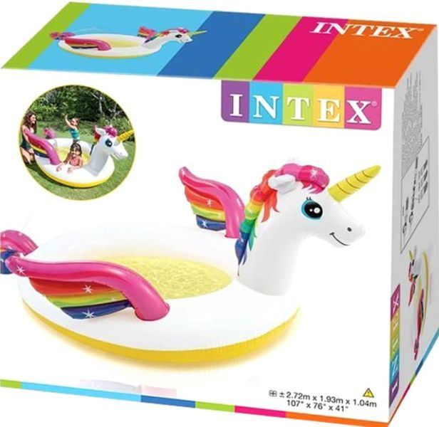 Дитячий надувний басейн Intex 57441 (272-193-104 см) Чарівний єдиноріг 57441 фото