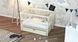 Детская кроватка для новорожденных ДУБОК Элит с ящиком, маятник, откидной бок бук слоновая кость elit2-013 фото