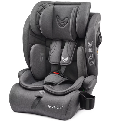 Автокресло VELANO Flexo i-Size 76&ndash;150 см, ISOFIX + Top Tether/ремень, grey 38825 фото
