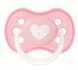 Пустышка силиконовая круглая 6-18 м. Pastelove Розовая 22/423_pink фото