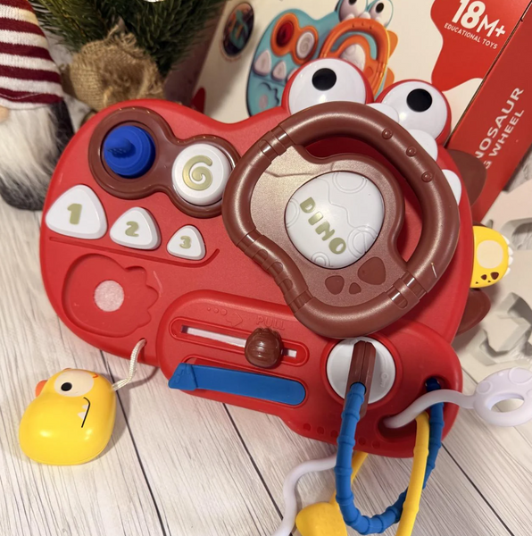 Іграшка дитяча Fun Dinosaur автотренажер інтерактивний Блакитний  YD750-30BL фото