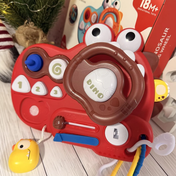 Іграшка дитяча Fun Dinosaur автотренажер інтерактивний Блакитний  YD750-30BL фото