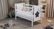 Ліжко Babyroom Зірочка Z-01 відкидний бік, колеса бук білий Z-01 b фото 1