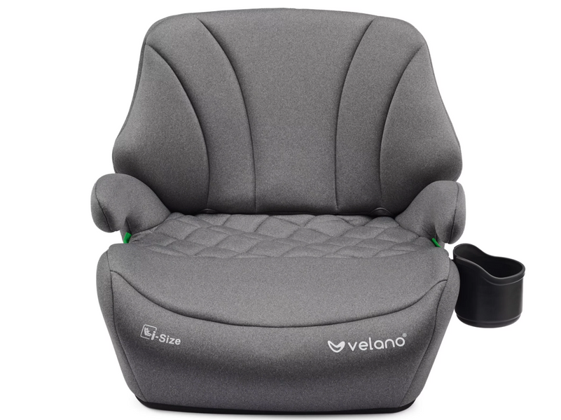 Бустер VELANO Gravo i-Size 125-150 см, ISOFIX + подстаканник, grey 38820 фото