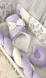 Набор в кроватку Косичка Минки плюш в полной комплектации Сиреневый Kosichka Minki Plush Siren фото