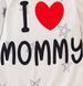 Стильный детский комбинезон "I love mommy" Белый kombinezon "I love mommy" Bilyy 0-3 фото 4