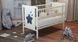 Ліжко Babyroom Зірочка Z-01 відкидний бік, колеса бук Слонова кістка Z-01 Slonovaya kost' фото