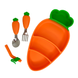 Силиконовый набор для кормления 0121 "Морковка" 0121 фото 3