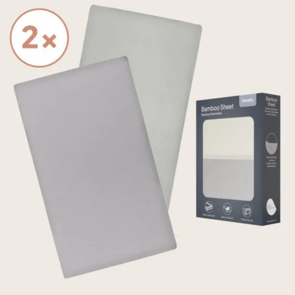 Lionelo BAMBOO SHEET OFF WHITE GREY 80x42 BAMBOO SHEET OFF WHITE GREY 80x42 фото