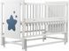Ліжко Babyroom Зірочка Z-02 відкидний бік, колеса, маятник бук білий Z-02 b фото 1