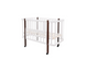 Кровать Babyroom Луна 120x60 белая/венге  KLU-1 фото