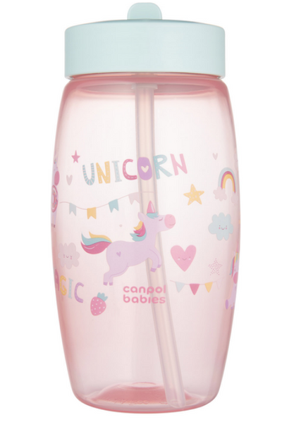 Бідончик Canpol Babies Єдинороги зі складним носиком 400 мл 56/618_pin фото