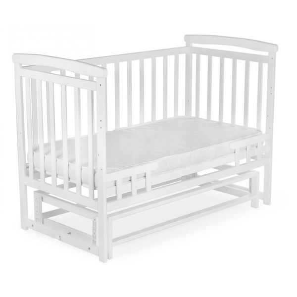 Детская кроватка для новорожденных Лодочка DeSon Transformer без ящика белый Deson-05 фото