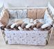 Комплект постільної білизни Bonna Elegance New в дитяче ліжечко Тваринки Карамель Elegance New Tvarynky Karamelʹ фото