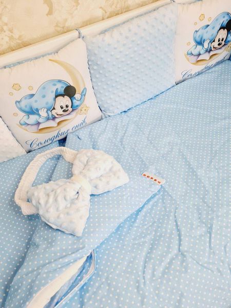 Набор в кроватку Bonna Mini print Голубой Mini print Blakytnyy фото