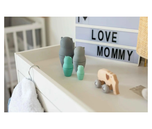 Силиконовый сортер FreeON мишки, grey - mint FreeON mishki, grey - mint фото