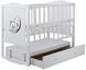 Кровать Babyroom Тедди T-03 фигурное быльце, маятник, ящик, откидной бок Белый  T-03 Belyy фото 3