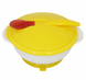 Детская тарелка на присоску с термоложкой и крышкой MegaZayka 0101 желтый 0101 zheltyy фото 1