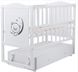 Кровать Babyroom Тедди T-03 фигурное быльце, маятник, ящик, откидной бок Белый  T-03 Belyy фото 4